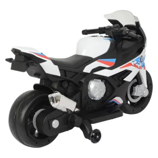 Best Ride on Cars 12V BMW Motorcycle Powered Ride-On - White: Plastic, 3+ Years, 50 lb Capacity image {8}