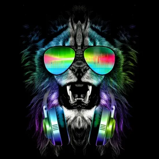 Men's Design By Humans Music Jungle By clingcling Tank Top image {1}