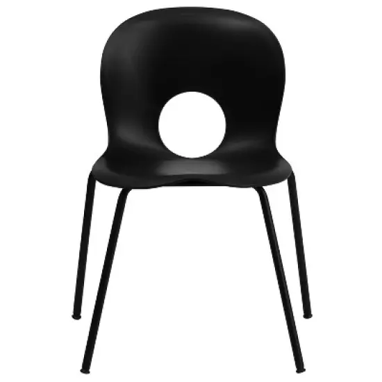 Emma and Oliver Multipurpose Designer Plastic Cafe Stack Chair image {8}