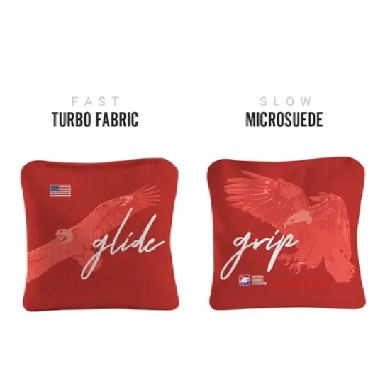 Grip N Glide Synergy Pro Red Cornhole Bags (Set of 4) image {1}