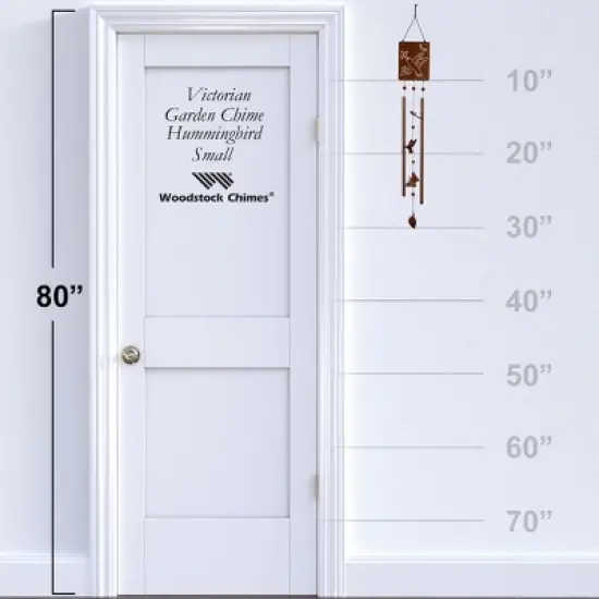 Woodstock Wind Chimes Signature Collection, Victorian Garden Chime, Rusted Steel Wind Chime image {3}