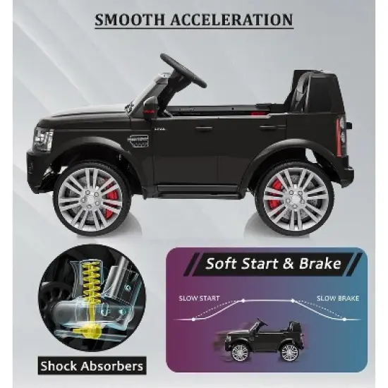Licensed Land Rover Ride on Car, 12V 4.5MPH Ride on Toys for Toddler 3-8, Kids Electric Car with Parent Remote Control, Music Player, MP3, LED Lights image {6}