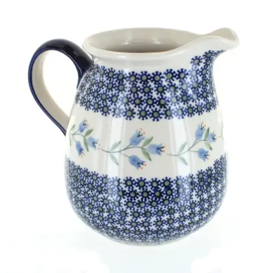 Blue Rose Polish Pottery D039 Manufaktura Pitcher image {11}