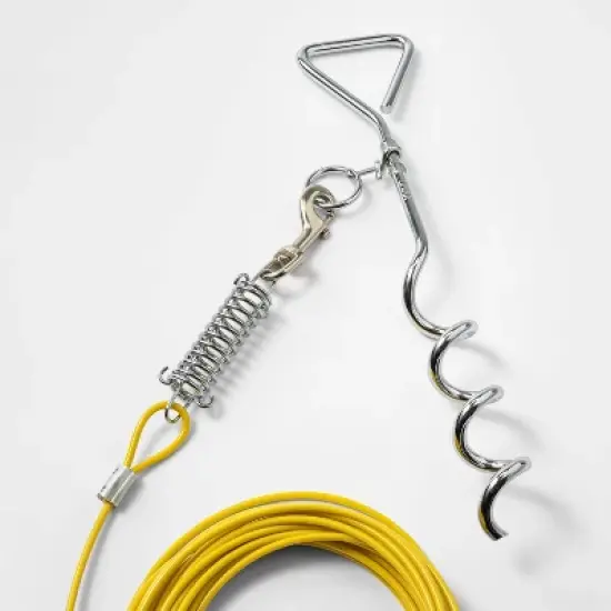 Spiral Chrome Dog Stake - Boots & Barkley&trade; image {2}