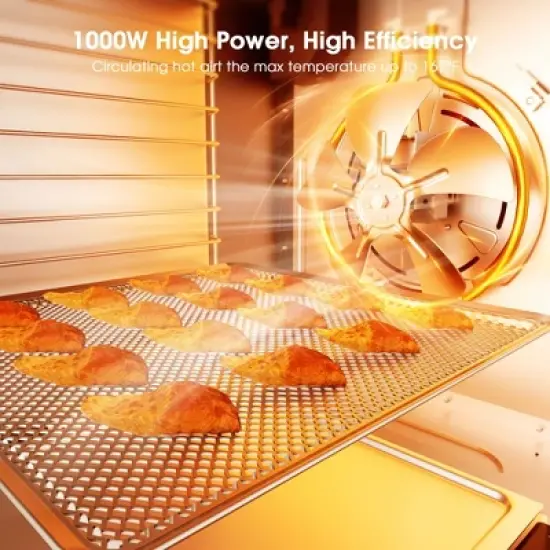 10-Tray Stainless Steel Food Dehydrator, 1000W Electric Dryer for Jerky, Fruit, Herbs, Vegetables & Pet Snacks image {7}