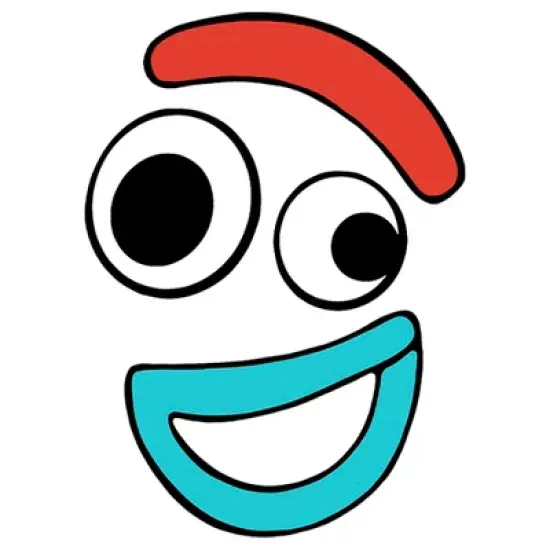 Boy's Toy Story Forky Smiling Face T-Shirt image {1}