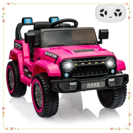 12V Kids Ride On Truck Car, Battery Powered Electric Vehicles with Remote Control image {7}