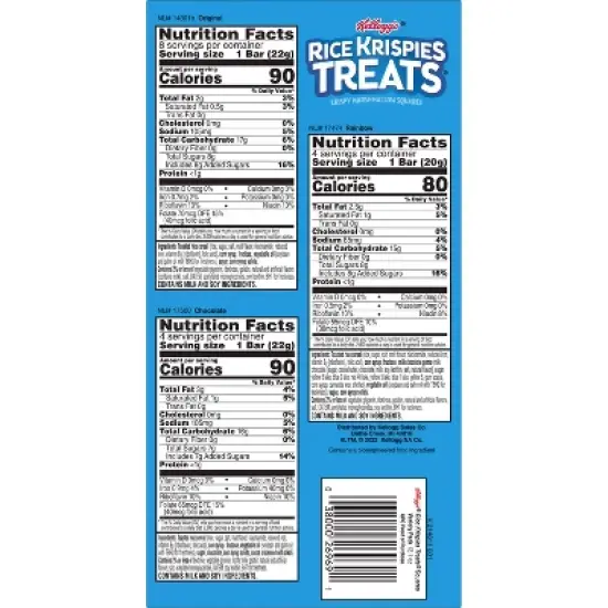 Rice Krispies Treats Crispy Marshmallow Squares Variety Pack Kids Snacks - 12.1oz/16ct image {7}
