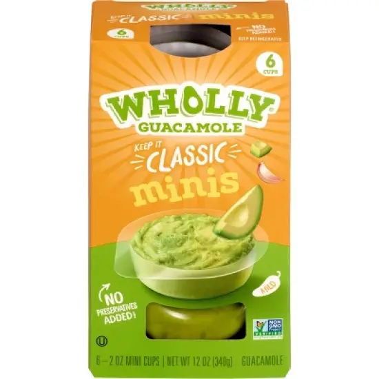 Wholly Guacamole Classic Mini Bowls - 12oz/6ct image {5}