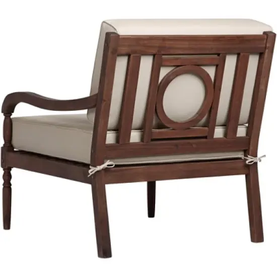 Teal Island Designs Napa Modular Natural Dark Oil Acacia Right Arm Chair image {6}