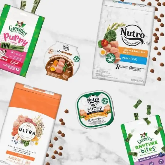 Nutro and Greenies Puppy Dog Food and Treats Nutrition image {1}