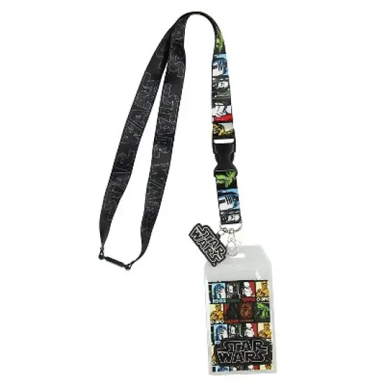 Star Wars Multi Character Lanyard with ID Badge Holder and PVC Charm image {2}