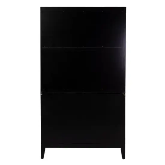 Groveholme Tall Buffet Cabinet with Storage Black/Natural - Aiden Lane image {6}