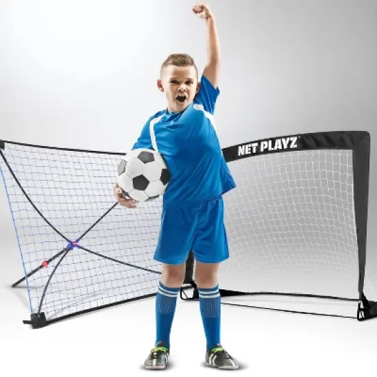 Net Playz Soccer Goal and Rebound Net - 4' x 4' image {5}