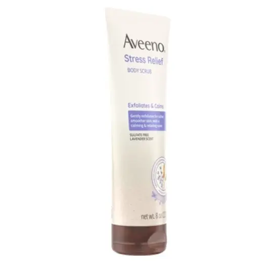 Aveeno Stress Relief Exfoliating Body Scrub - Lavender - 8oz image {7}