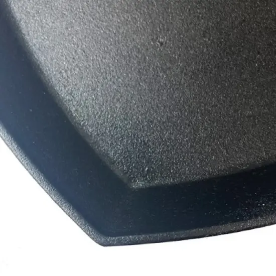 Bayou Classic 12 Inch Square Cast Iron Skillet Cookware Pan with Helper Handle and Pour Spouts for Home Kitchen Cooking, Black image {4}