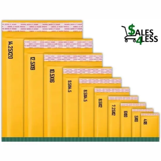 Link #2 8.5" X 12" Kraft Paper Bubble Mailers Padded Self Seal Shipping Envelopes Pack of 10/25/50/100 image {4}