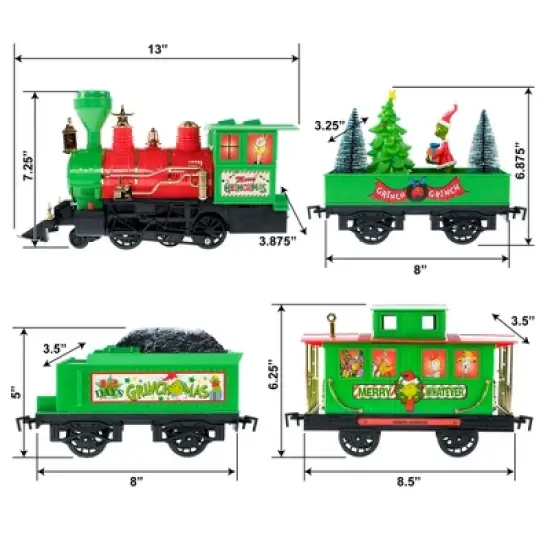 Dr. Seuss How The Grinch Stole Christmas Train Playset image {2}