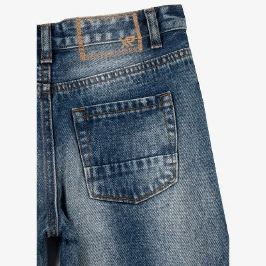 X RAY Boy's Heavy Rips Repaired Jeans image {4}