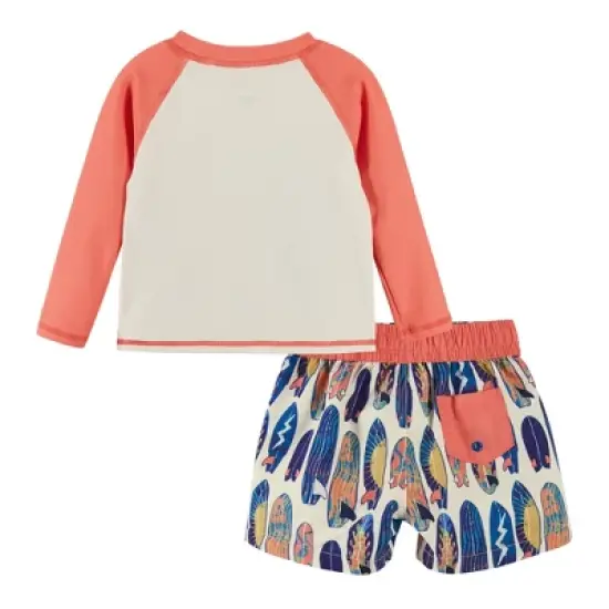 Andy & Evan  Toddler BOYS 2-PIECE RASHGUARD  SWIM SET image {2}