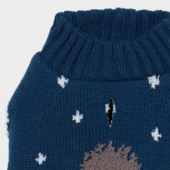 Polar Bear Dog Sweater - Wondershop&trade; Dark Blue image {3}