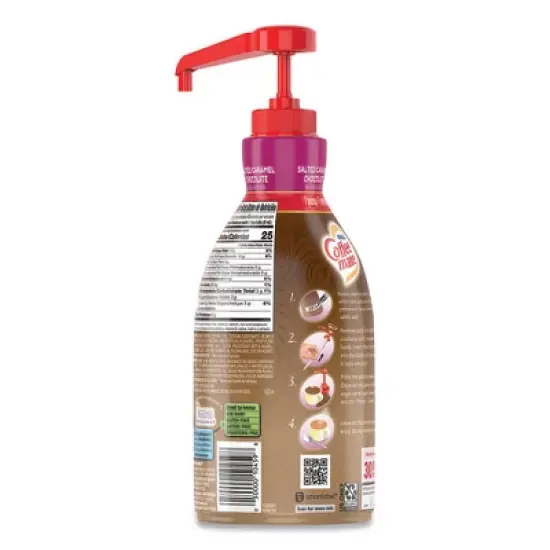 Coffee mate Liquid Creamer Pump Bottle, Salted Caramel Chocolate, 1.5 Liter image {1}