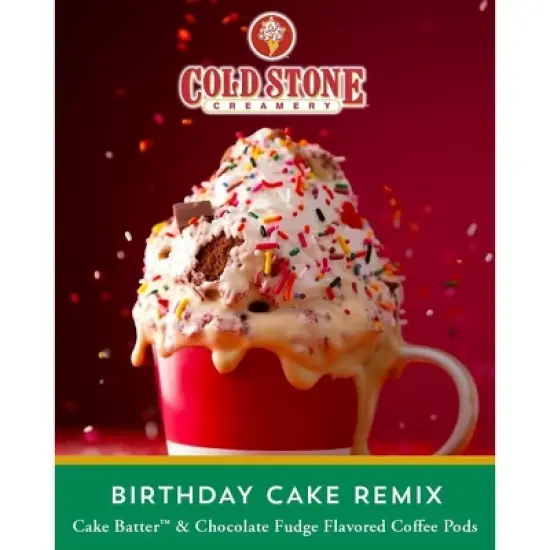 Cold Stone Creamery Ice Cream Flavored Coffee, Birthday Cake,Keurig 2.0,40 Count image {5}