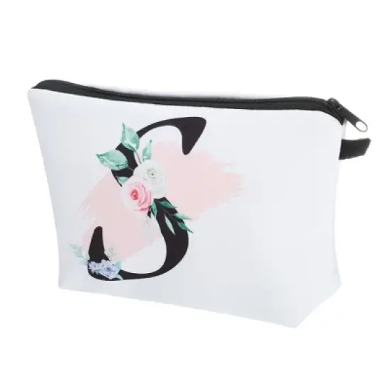 Unique Bargains Large Capacity Zipper Personalized Small Makeup Bag White image {22}