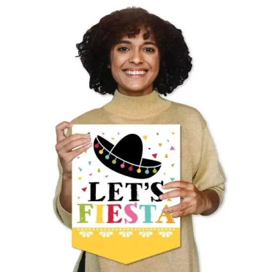 Big Dot of Happiness Let's Fiesta - Outdoor Home Decorations - Double-Sided Mexican Fiesta Garden Flag - 12 x 15.25 inches image {7}