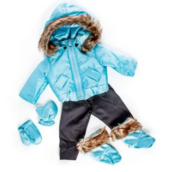 The Queen's Treasures 18 Inch Doll Complete 6 Pc Blue  Ski Wear Clothes image {7}