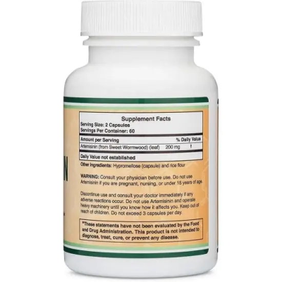 Artemisinin - 120 x 100 mg capsules by Double Wood Supplements - Supports Immune Health image {1}