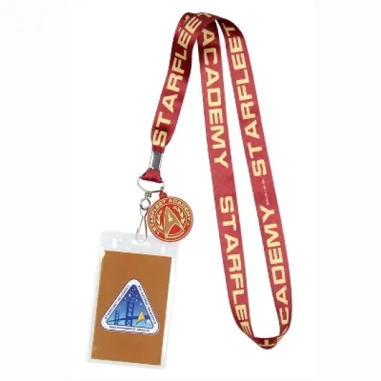 Star Trek Starfleet Academy Command ID Badge Holder Key Lanyard image {3}