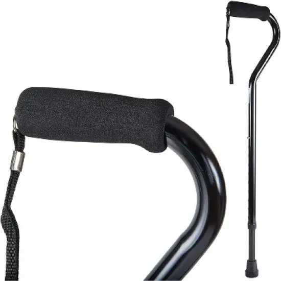 Attop Walking Cane and Walking Stick for Adult Men and Women, FSA Eligible, Lightweight and Adjustable, Ergonomic Hand Grip and Wrist Strap image {8}