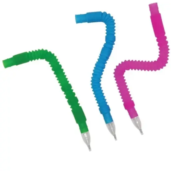 Poppin� Fun! Fidget Pens (3 Pack) - Stretchy, Clicky, Wearable! (Pink, Blue, Green) image {2}