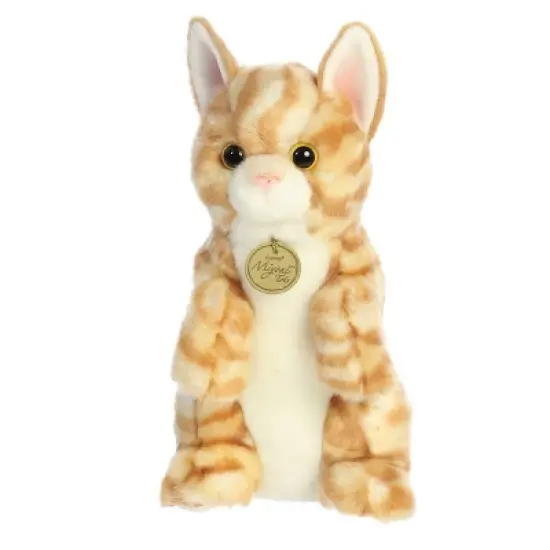 Aurora Medium Sitting Pretty Orange Tabby Kitten Miyoni Adorable Stuffed Animal 10.5" image {4}