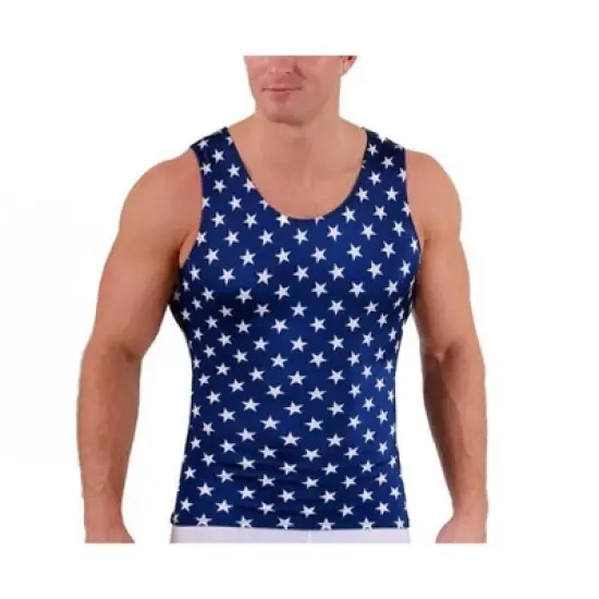 Insta Slim USA Stars Activewear Muscle Tank 4MAT001 image {4}