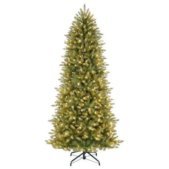 7.5ft Pre-lit Artificial Christmas Tree Forest Fir - Puleo image {3}