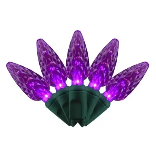 Celebrations Purple 100 ct LED C6 Halloween String Lights image {1}
