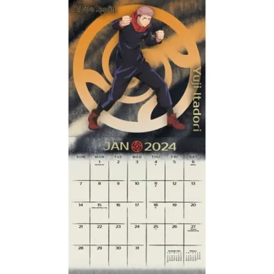 Trends International Inc. 2023-24 Wall Calendar 12"x12" Jujutsu Kaisen image {1}