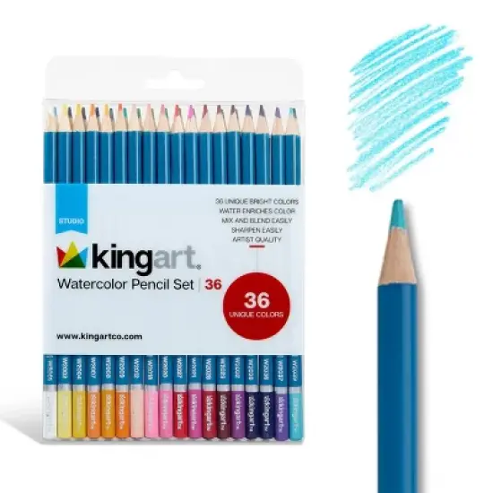 KINGART Watercolor Pencils 36 Colors image {8}