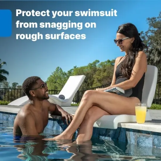 Kumasinova Flip-Fold Portable Outdoor Chairs,Plastic Folding Chair with Back Support,Camping Chairs for Adults,Stadium Seats for Pool,Tailgating,White image {2}