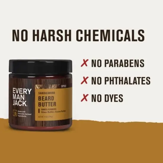 Every Man Jack Men's Moisturizing Beard Butter - Sandalwood - 4oz image {8}