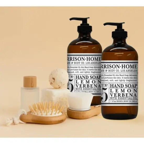 Garrison + Home Plastic Hand Soaps - Lemon Verbena - 16 fl oz/2pk image {2}