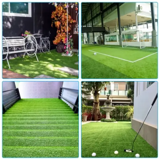 Unique Bargains Double-sided Self-Adhesive Artificial Grass Seaming Tape for Garden Carpe image {3}