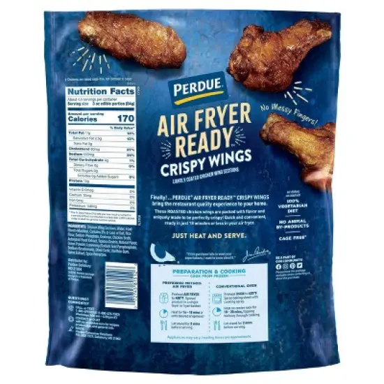 Perdue Air Fryer Roasted Chicken Wings - Frozen - 22oz image {1}