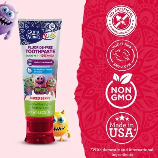 GuruNanda Kids' Toothpaste - 4.2oz image {7}