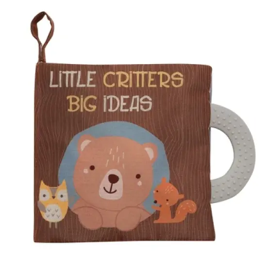 Lambs & Ivy Woodland/Forest Developmental Soft Book & Bear Plush Toy Gift Set image {2}