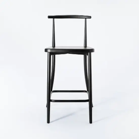 Northwood Metal Cafe Counter Height Barstool Black - Threshold&trade; designed with Studio McGee image {2}