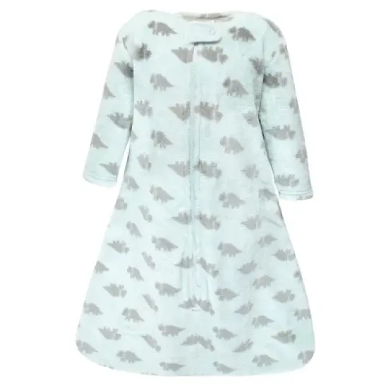 Hudson Baby Infant Boy Plush Sleeping Bag, Sack, Blanket, Long-Sleeve Triceratops image {4}