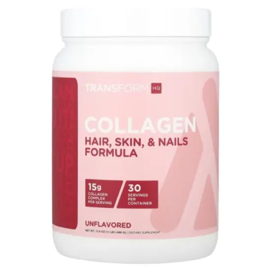 TransformHQ Collagen, Unflavored, 17.4 oz (486 g) image {3}